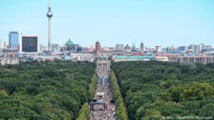 Protestas contra las restricciones por el coronavirus en Berlín. 